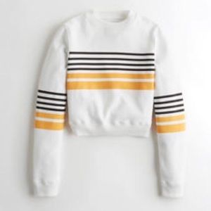 Hollister Cropped Crewneck Sweatshirt